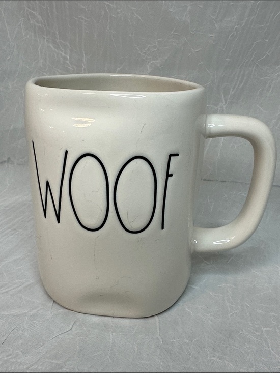 Rae Dunn Other - Rae Dunn White 'WOOF' Ceramic Coffee Mug - Home Dining